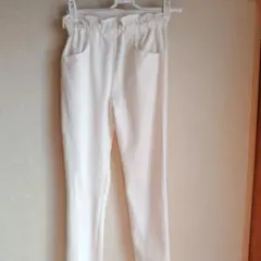 プティマイン フリル付きポケット ロングパンツ