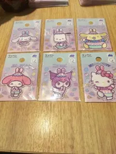 ダイソー　イースター　サンリオ　ワッペン 6種類　コンプリート
