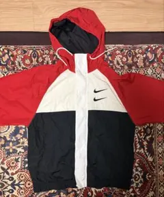NIKE SWOOSH ナイロン セットアップ M 赤 Y2K - メルカリ