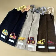 212.おりこうエプロン　おりこうタオル　タオルエプロン　6枚組　男の子　乗り物