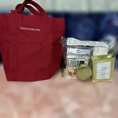 DEAN & DELUCA レッドトートバッグ ギフトセット