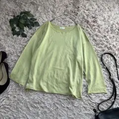 7020✾レプシィム✾オーバーサイズニット【F】グリーン系/ゆったり/ドロショ