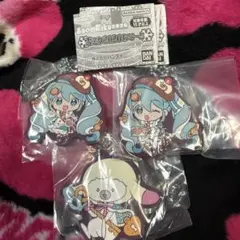 雪ミク2026あそーと B賞 ラバーマスコット 3種セット