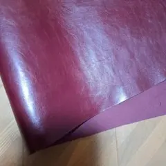 革　ハギレ　馬革プルアップ調　ワイン　N807