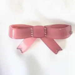 アレクサンドル ドゥ パリ◆ リボン型 バレッタ スワロフスキー