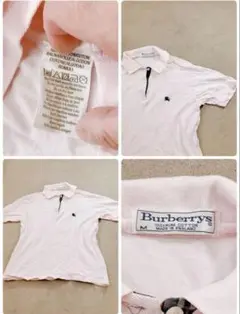 Burberry's ピンク ポロシャツ Mサイズ