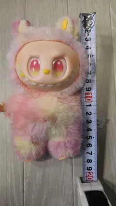 らぶぶ風ストラップ箱なし 薄いピンクぬいぐるみ 約20cm