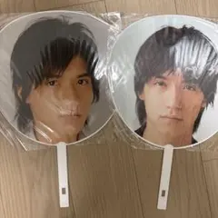 堂本光一 堂本剛 ジャンボうちわ 2点セット KinKi Kids - メルカリ