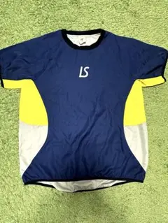 ◆LUZeSOMBRA◆ネイビー/イエロー 半袖ピステ ウェアLサイズ