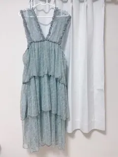 merry jenny メリージェリー　チュールフリルレイヤードワンピ