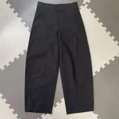 UNIQLO ジャージーバレルレッグパンツ　丈標準　ブラック　M