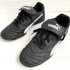 練習用✨プーマ サッカーシューズ インドア 体育館 室内 ジュニア 23.5 黒のサムネイル