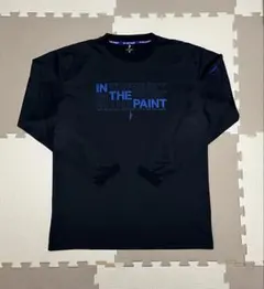 【美品】インザペイント バスケットボール 長袖Tシャツ 黒 XL ブルーロゴ