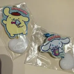 サンリオキャラクターズ　アクリルチャーム　ポムポムプリン　シナモロール