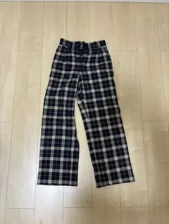 GU レディース　チェックパンツ