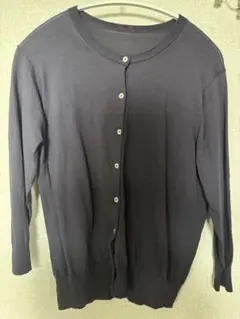 無印良品　UVカット強撚七分袖　クルーネックカーディガン　Mサイズ