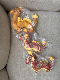 中国龍　ぬいぐるみ　3点セット