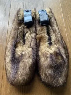 PIPPICHIC フェイクファー バレエシューズ　24cm