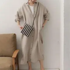 リネン URBAN RESEARCH DOORS シャツワンピース
