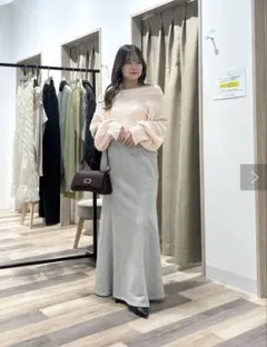 完売商品！新品未使用タグ付き！Thevonオフショルダー ピンクニット