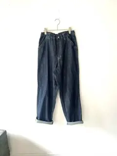 VANILLA SLOW ダークデニム ロングパンツ