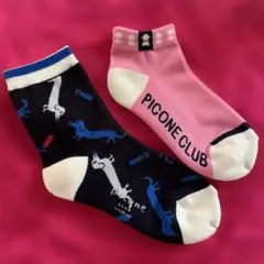 ピッコーネ★2足組★ゴルフソックス★ピンク