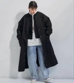 Libra Cue コットンボリュームロングコート