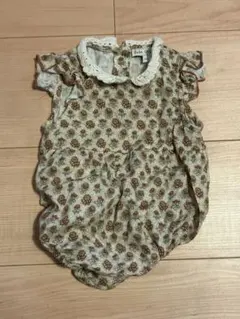 花柄コットンロンパース 95cm以下