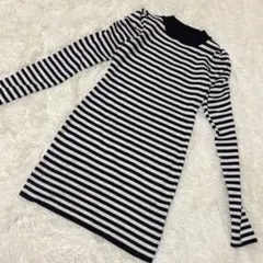 ROYAL PARTY ウォッシャブルニットプチハイネックミニワンピース