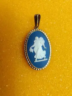 WEDGWOOD ピンク カメオ ペンダントトップネックレス41cm刻印有り