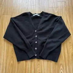 ZARA カーディガン ビジューボタン 黒