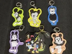 嵐を旅する展覧会　アクリルキーチェーン　ミッキーマウス　キーホルダー　6点セット