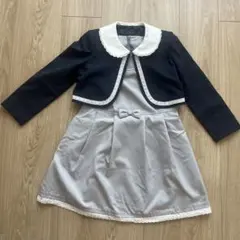 フォーマル ワンピース 襟付きジャケット セット　120