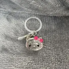 ユニバ キティ めじるしアクセサリー チャーム 濃いピンク