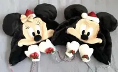 ディズニークリスマス ファンキャップ ミッキーミニーセット