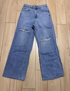 GU ダメージデニム ジーンズ Lサイズ