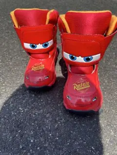 カーズ 子ども用スノーブーツ 赤