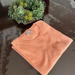UNIQLO オレンジ カーディガン Lサイズ