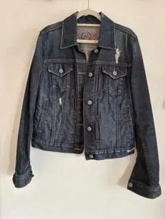 レディース　GAP デニムジャケット　ジージャン　ダメージ加工