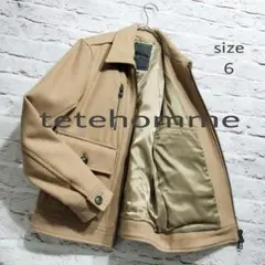 【美品】テットオム tetehomme メルトン ウール ブルゾン ジャケット
