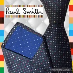 ポールスミス ネクタイ マルチカラー　小紋柄 裏地ドット