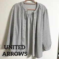 UNITED ARROWS ストライプ 七分袖シャツ