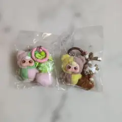 キーホルダーぷくっとアングリーフェイス ２個セット