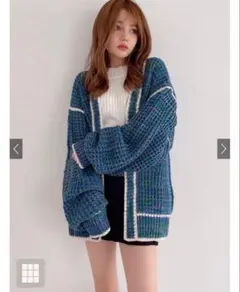 グレイル　ボリュームスリーブニットカーディガン　F オーバーサイズ　着痩せ