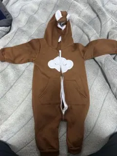 茶色 フード付き アウター 80センチ