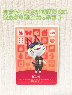 未使用.あつ森amiiboカード.ビンタ