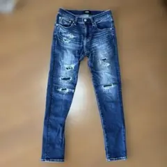 AZUL スキニーデニム ダメージ加工