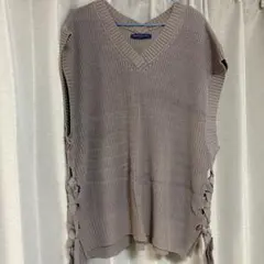 Right-on ライトオン ニットベスト ブラウン