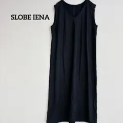 SLOBE IENA ワンピース 黒 ノースリーブ ロング 綿100% 日本製