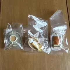 コメダ珈琲店 マスコット3個セット カフェオーレ モーニング カツパン